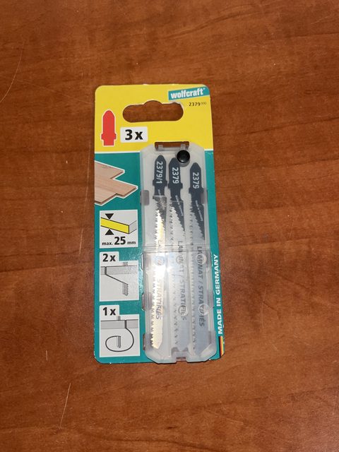 Wolfcraft 2379 Lames de scie sauteuse pour stratifié