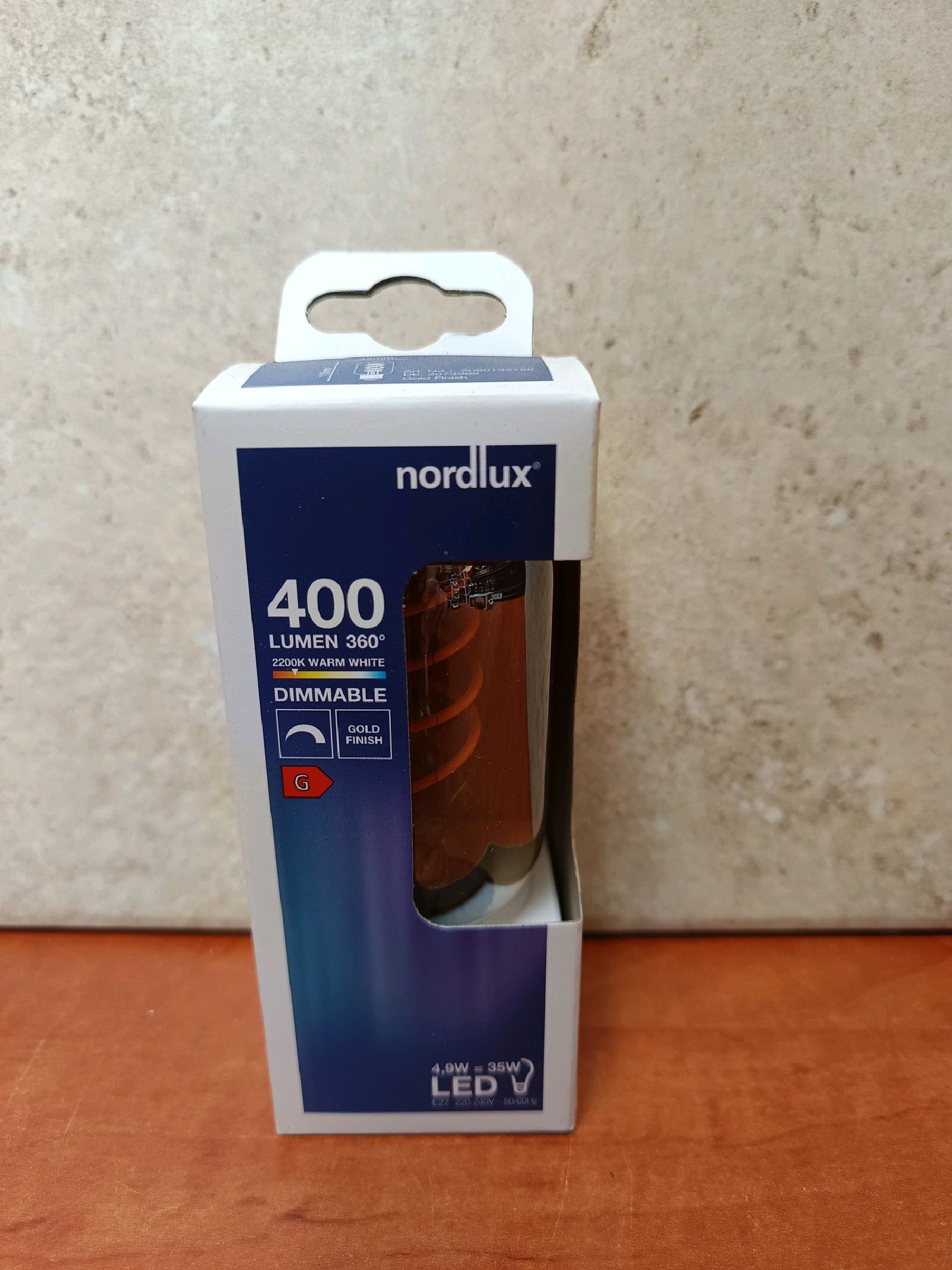 Ampoule LED Nordlux Deco E27 T45 Spiral dimmable dorée