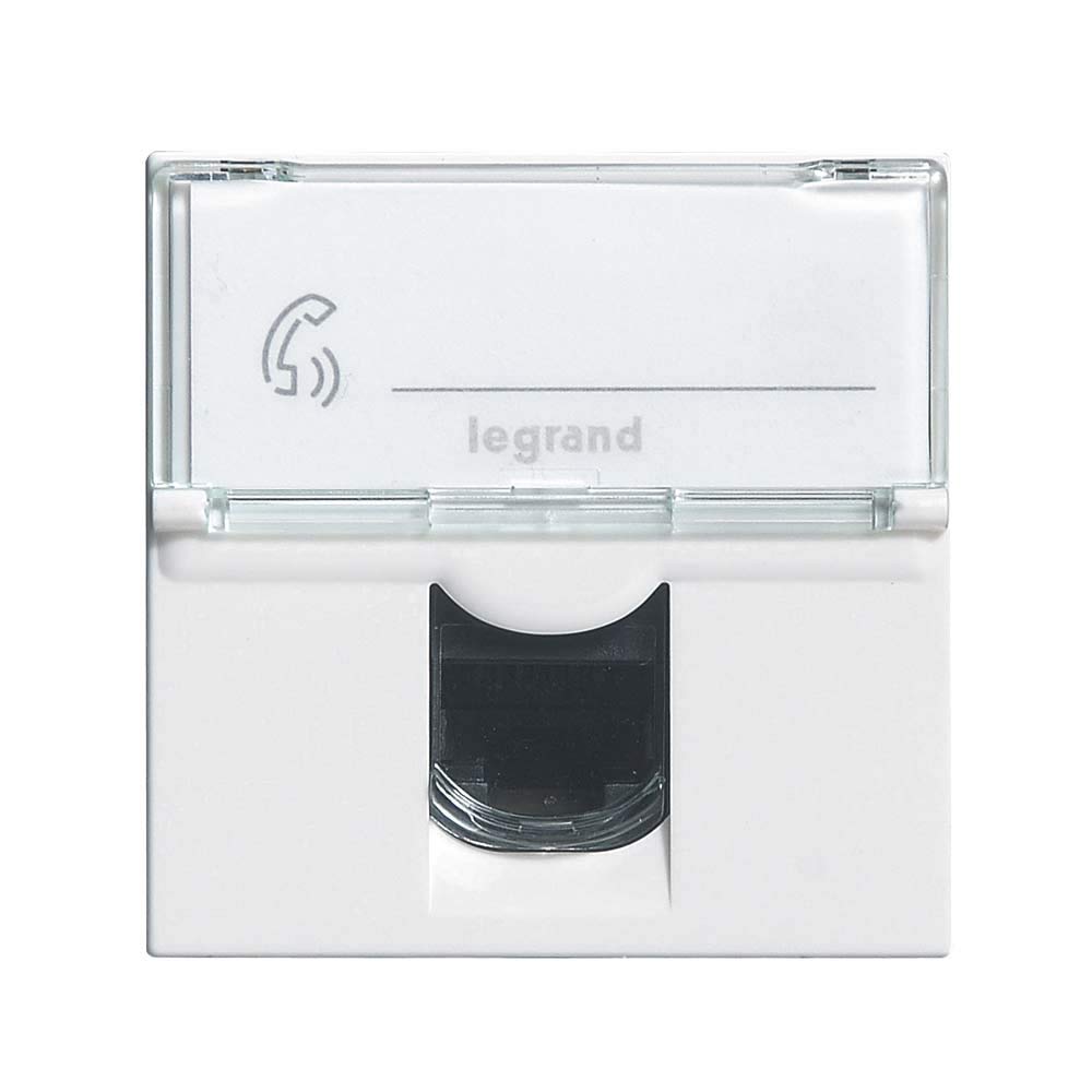 Prise RJ45 Multimédia LEGRAND Cat. 6 F/Utp Mosaic Blanc 2 Modules