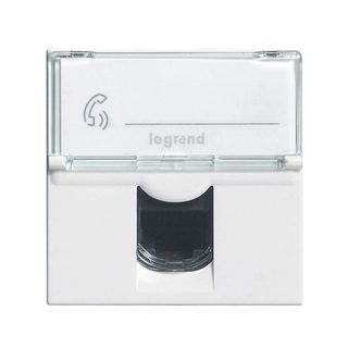 Prise RJ45 Multimédia LEGRAND Cat. 6 F/Utp Mosaic Blanc 2 Modules