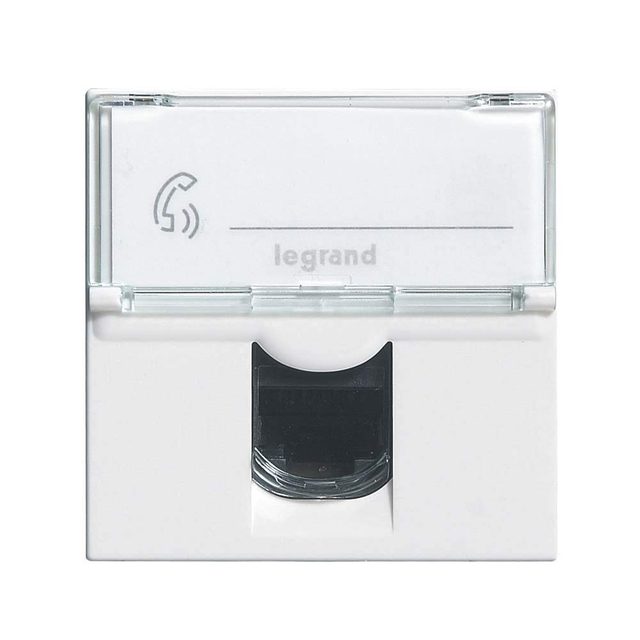 Prise RJ45 Multimédia LEGRAND Cat. 6 F/Utp Mosaic Blanc 2 Modules