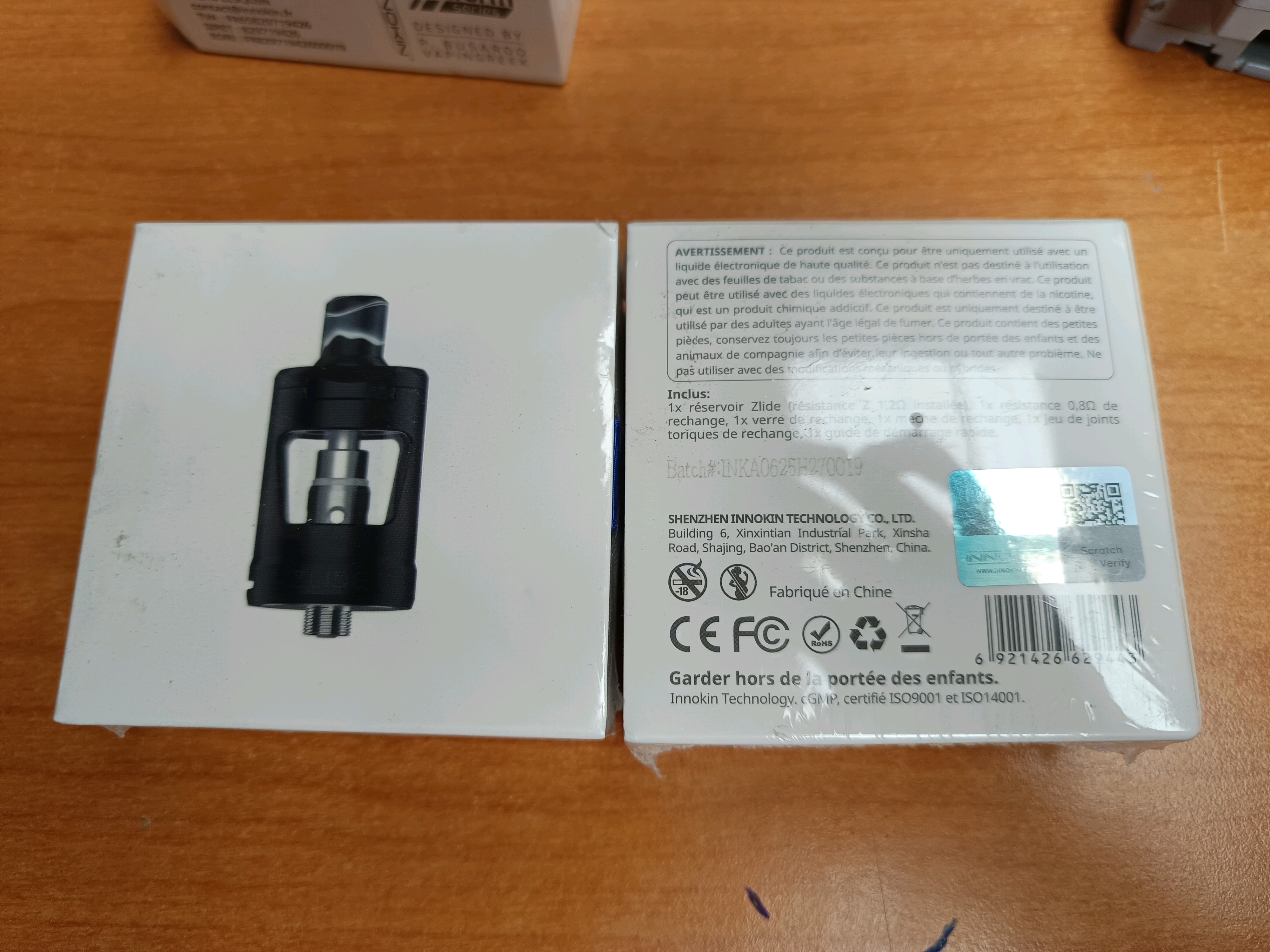 Innokin Zlide – Clearomiseur / réservoir pour cigarette électronique