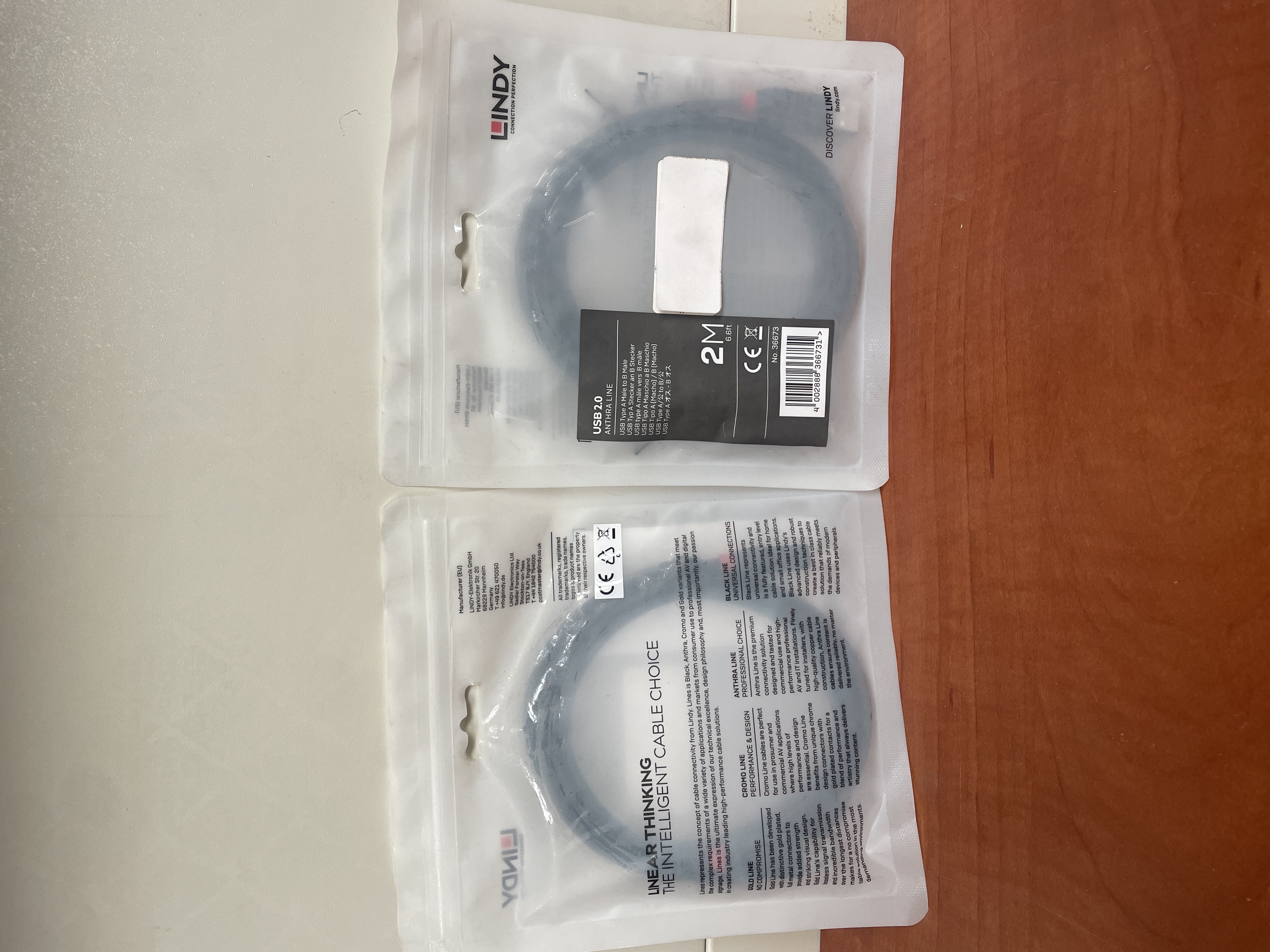 LINDY câble USB 2.0 pour imprimante 2 m