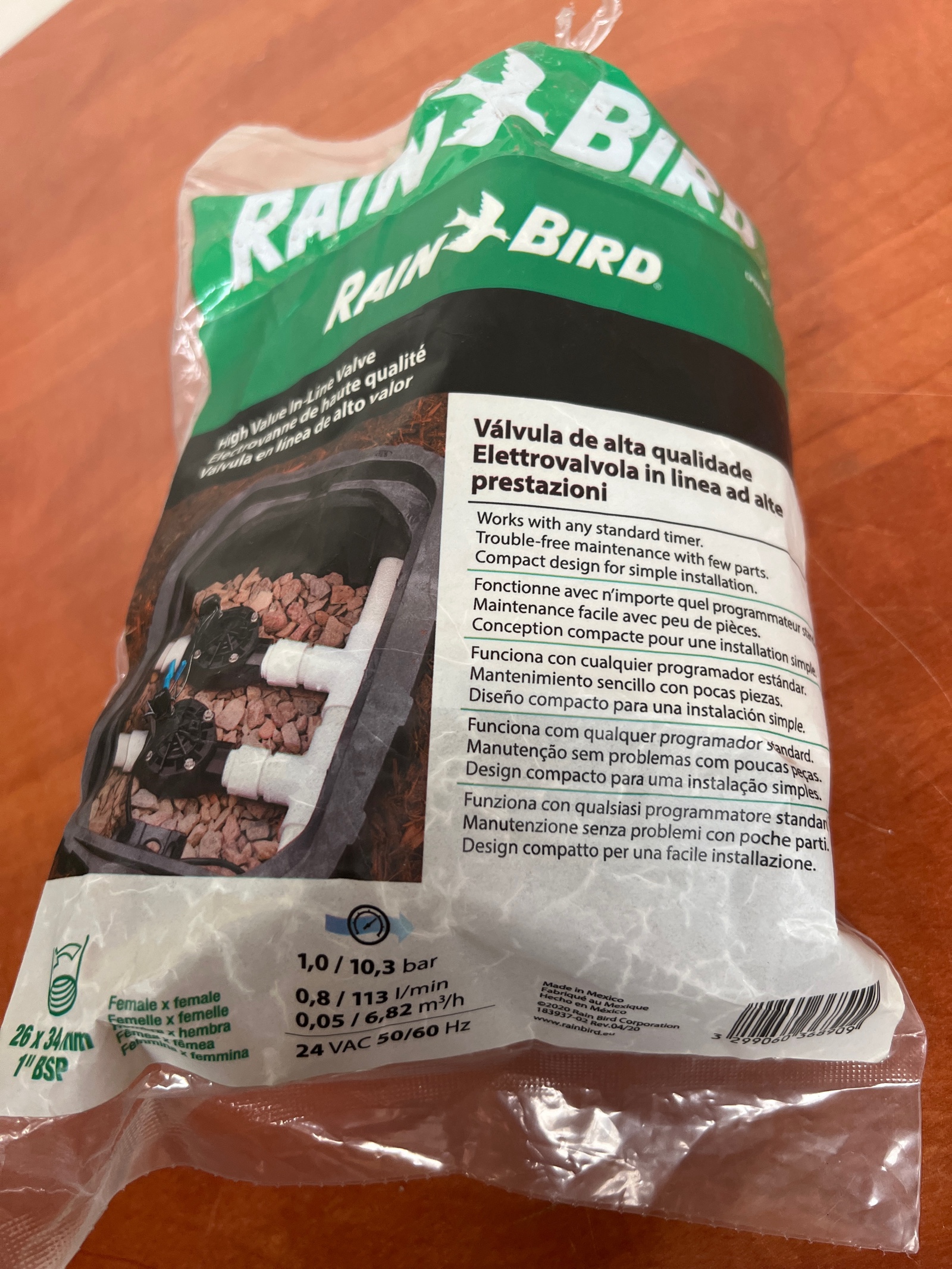 Rain Bird électrovanne d’irrigation 24 VAC 50/60 Hz