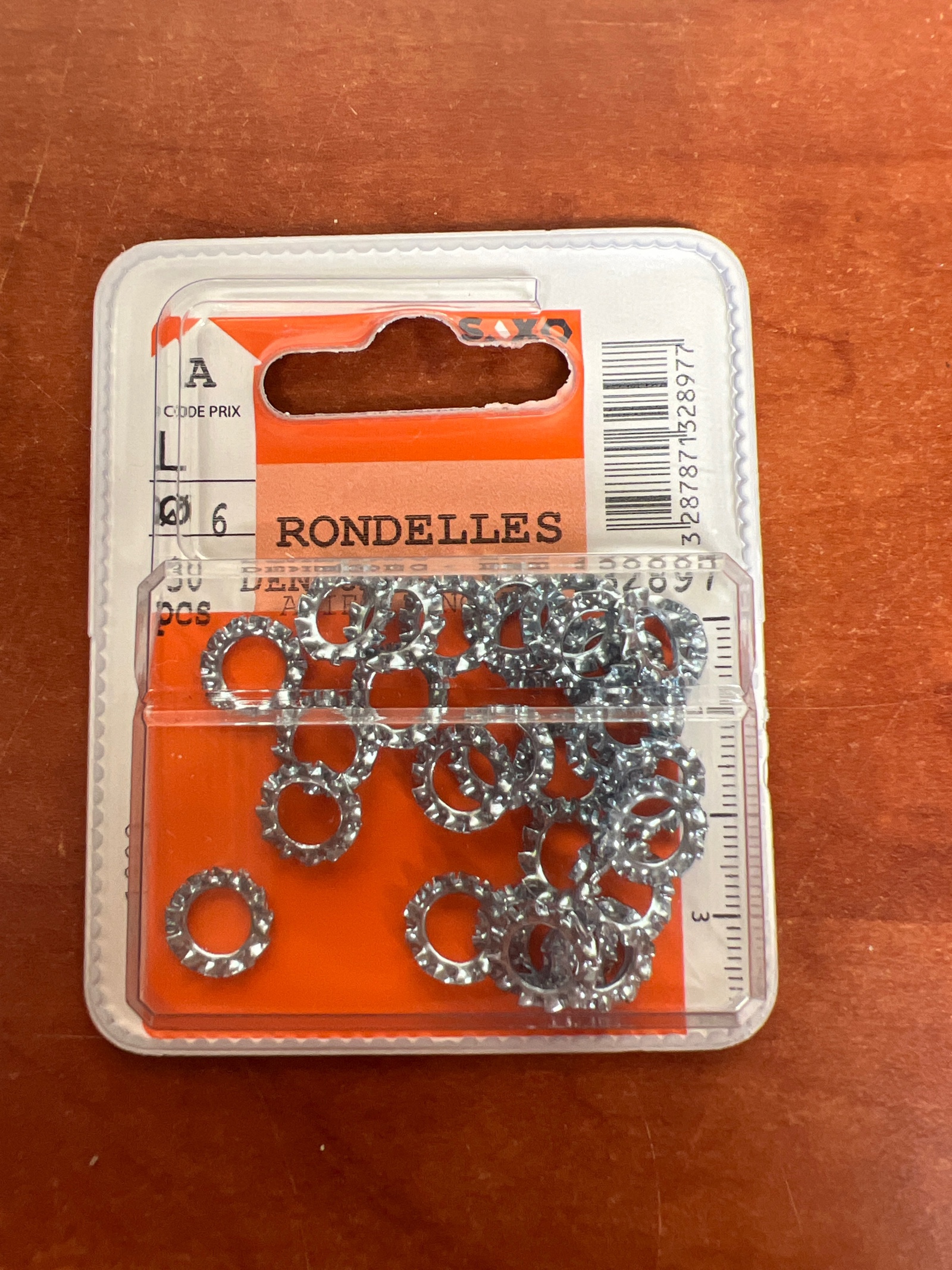 Rondelles dentelées Ø6