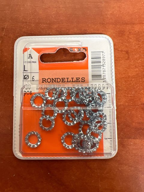 Rondelles dentelées Ø6