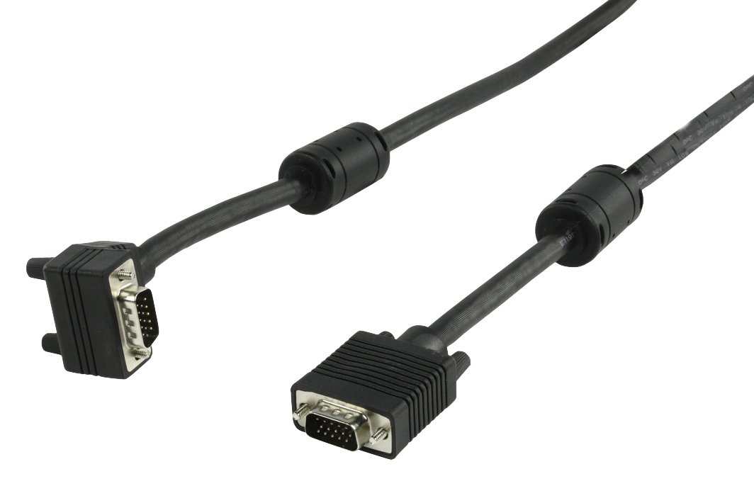 ValueLine VGA Mâle - Mâle coudé 1,8 m Noir