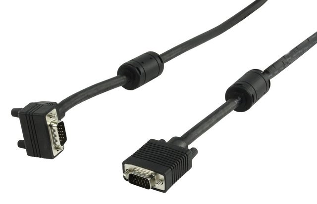 ValueLine VGA Mâle - Mâle coudé 1,8 m Noir