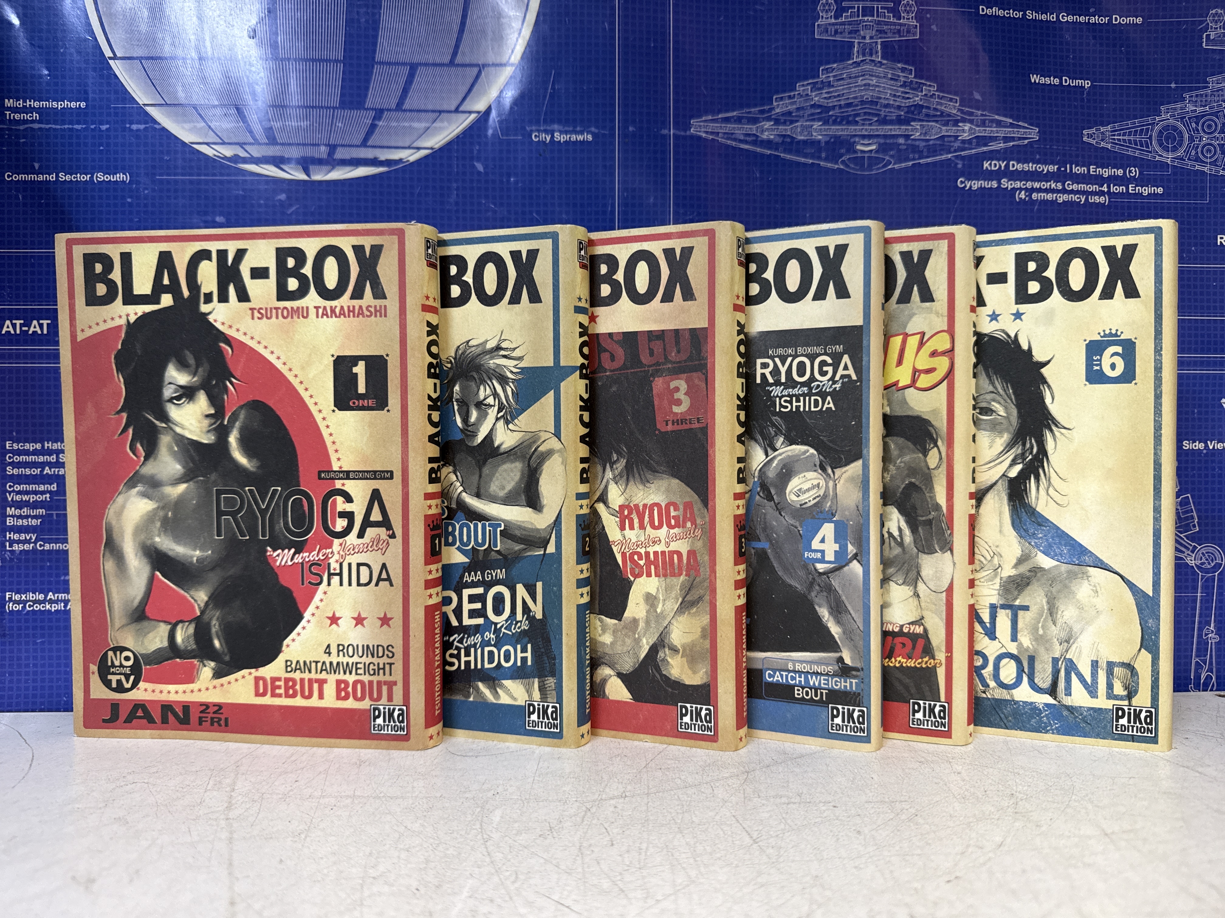 Lot manga Black-Box tomes 1 à 6 - Pika Édition - Tsutomu Takahashi