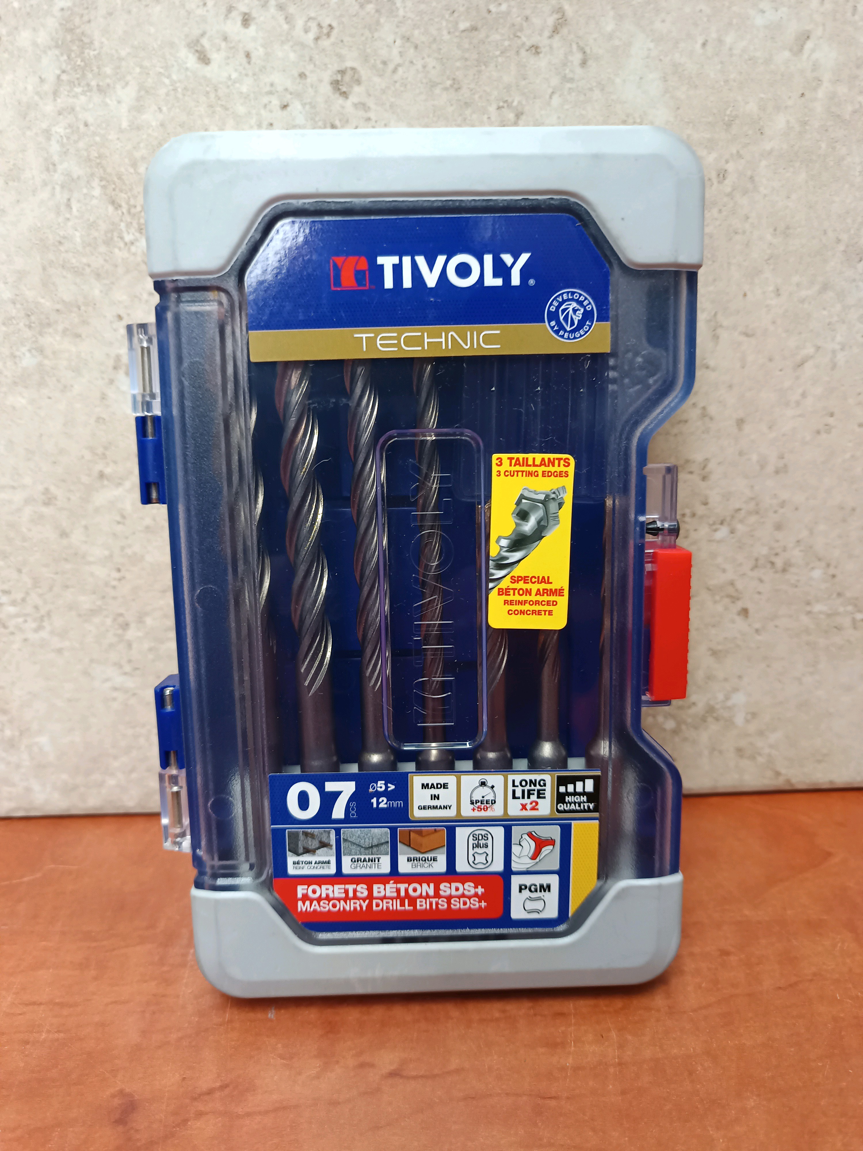 Tivoly Technic – Coffret 7 forets béton SDS+