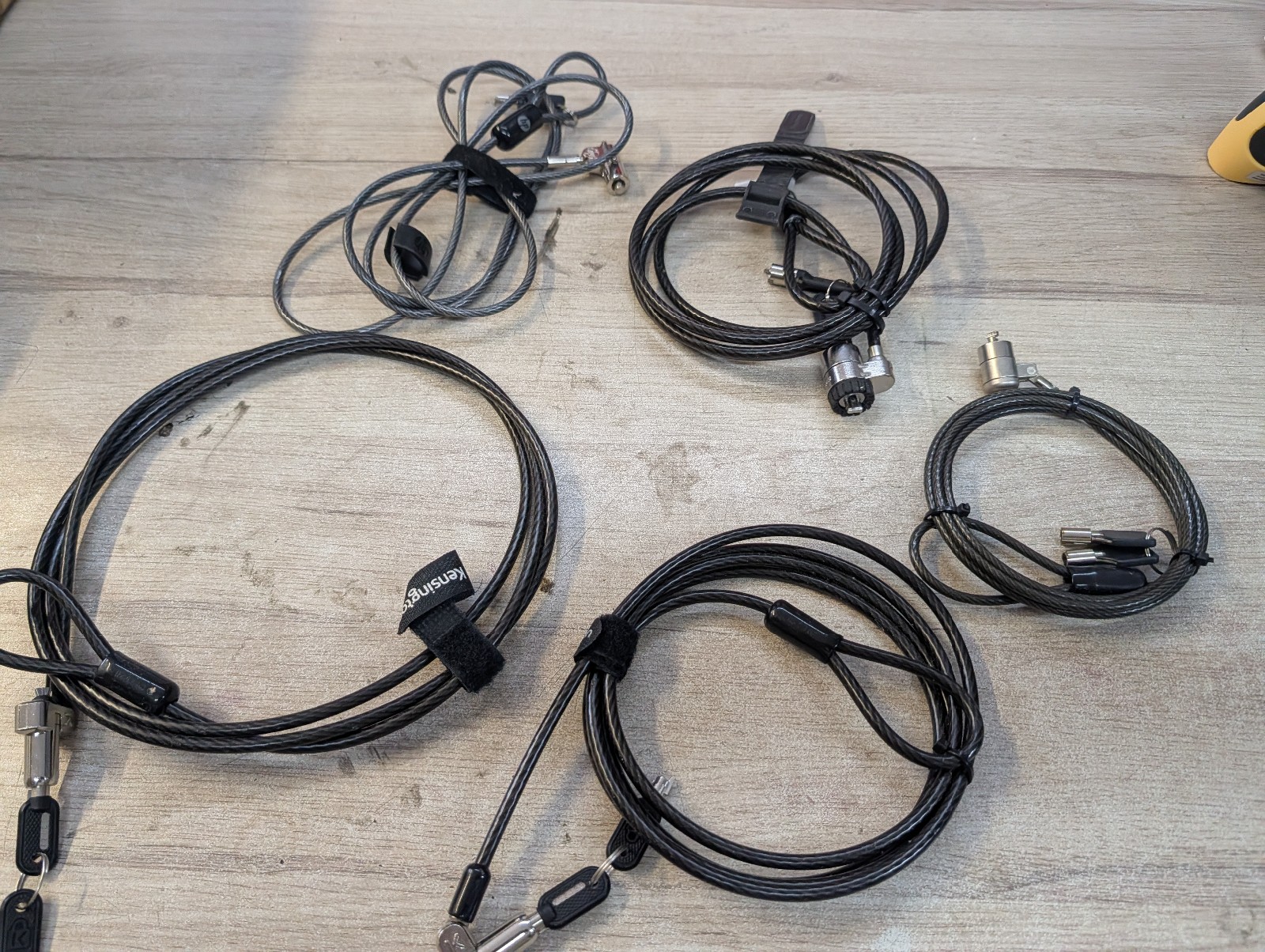 Lot de 5 câbles antivol Kensington pour ordinateur portable