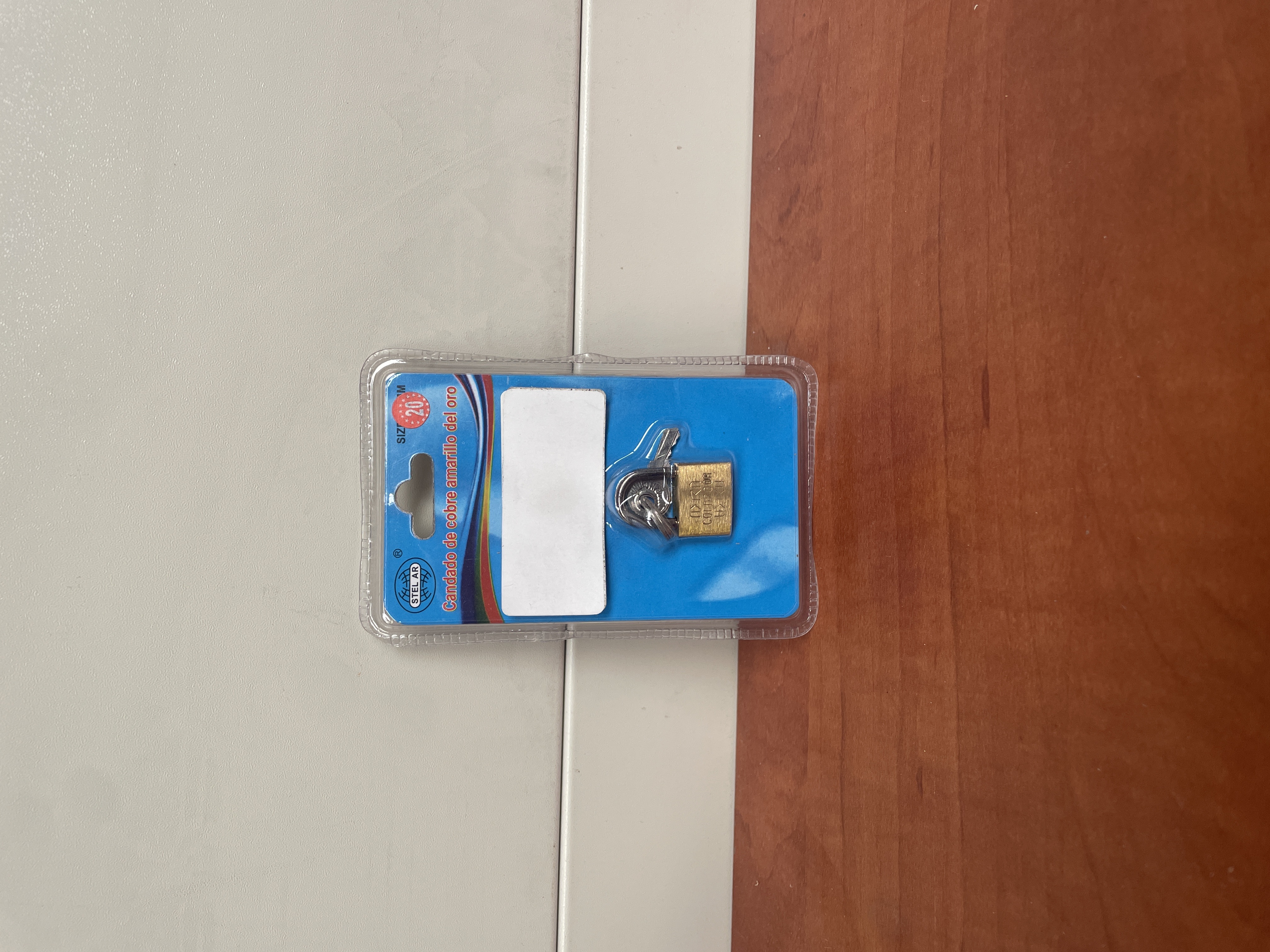 Cadenas à clé avec 2 clés