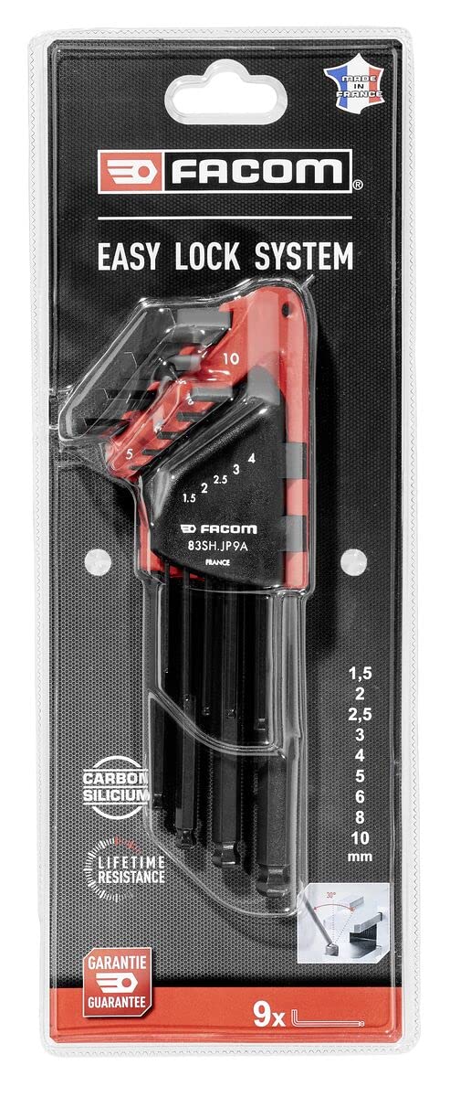 FACOM JEU DE 9 CLES MALES LONGUES 6 PANS