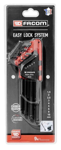 FACOM JEU DE 9 CLES MALES LONGUES 6 PANS