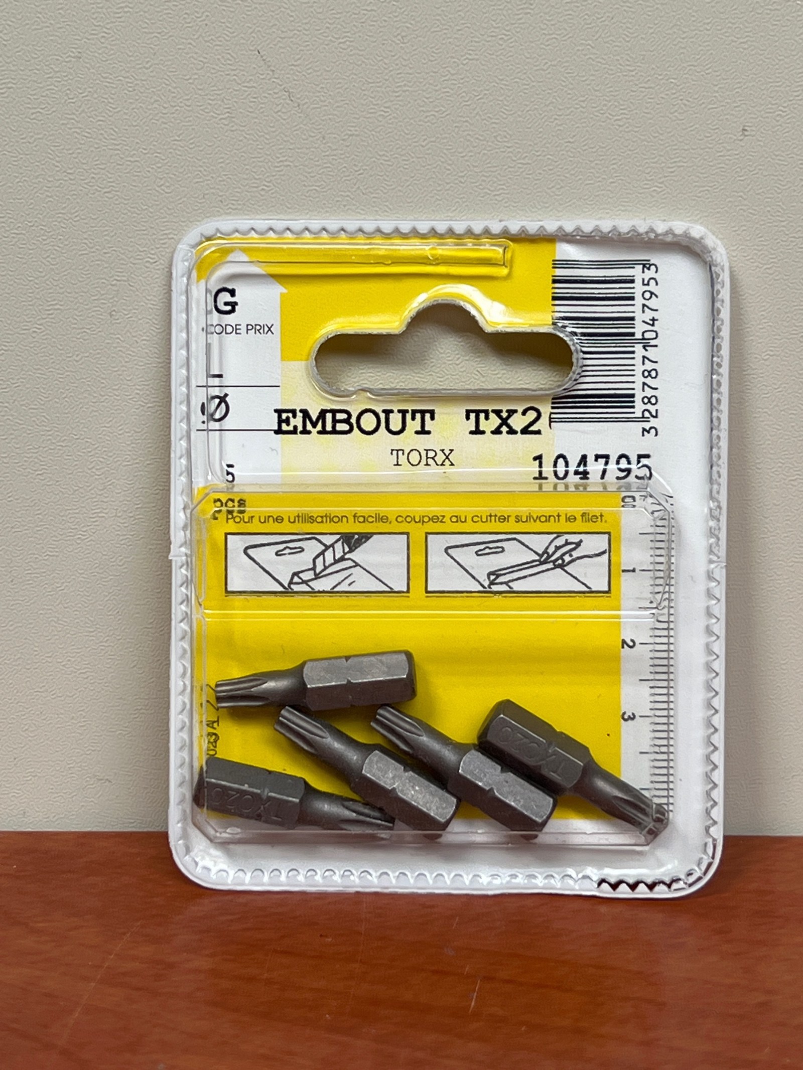 Embouts Torx TX20 (x5)