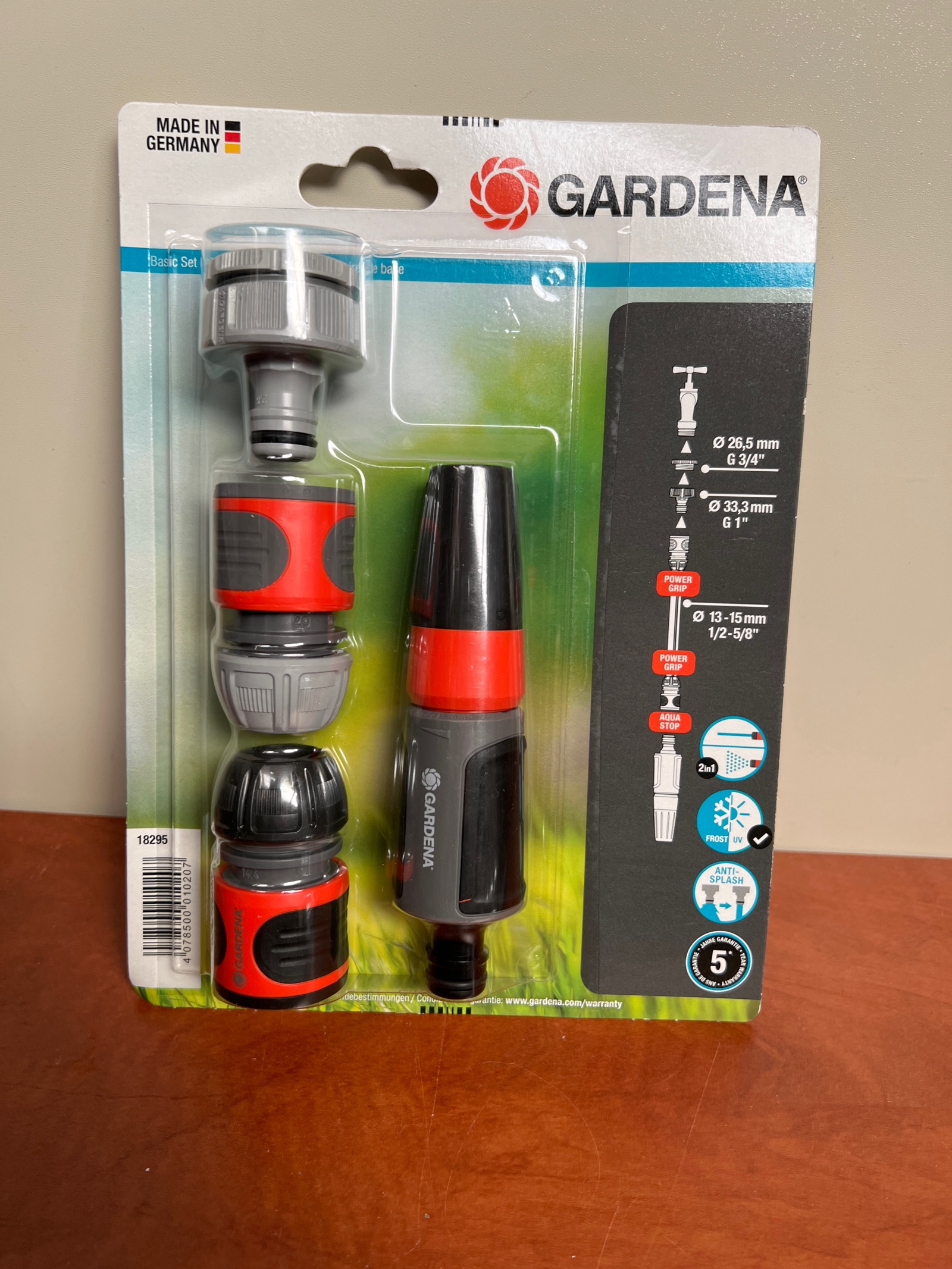 Gardena Basic Set – kit de base d’arrosage avec raccords et nez d’arrosage