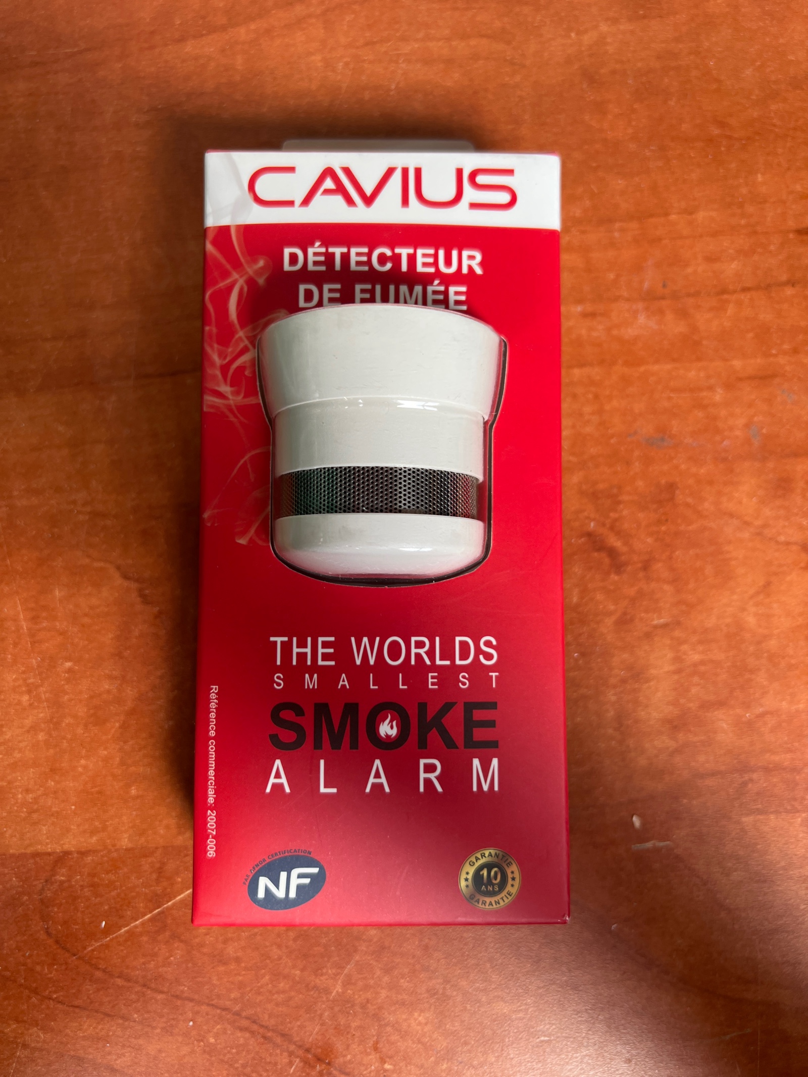 CAVIUS Détecteur de fumée NF (The World’s Smallest Smoke Alarm)