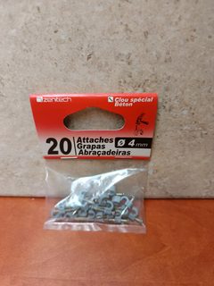 Zentech attaches Ø 4 mm (x20) - clou spécial béton