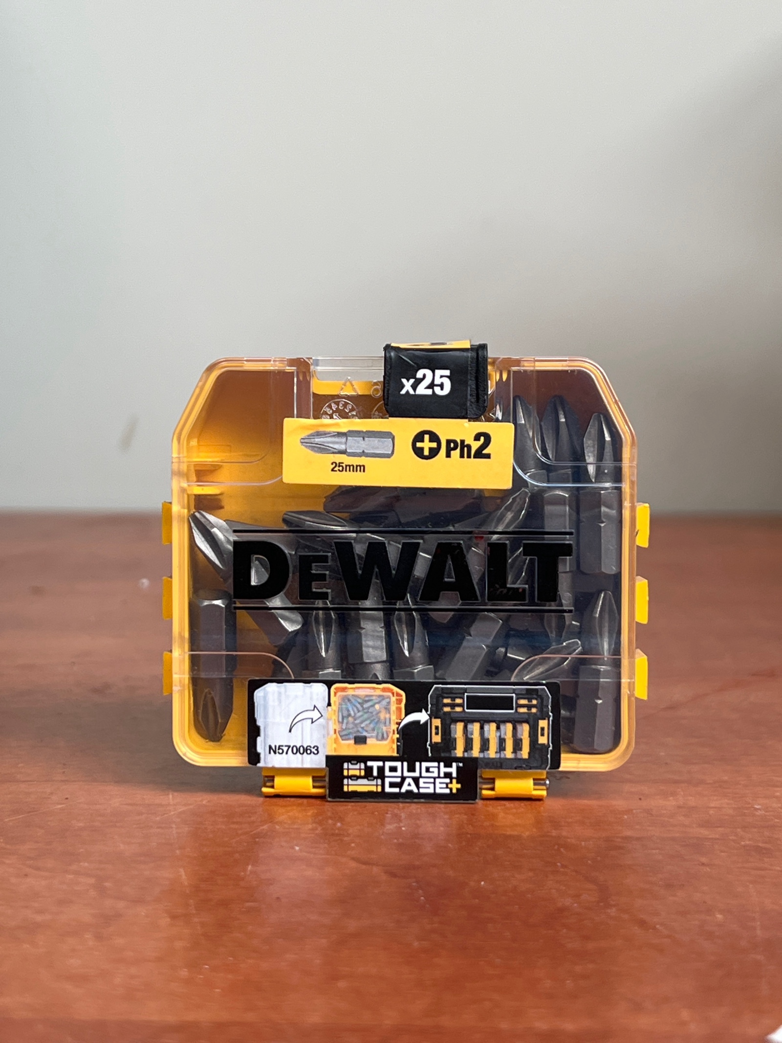 DeWALT ToughCase+ embouts de vissage PH2 25 mm (x25)