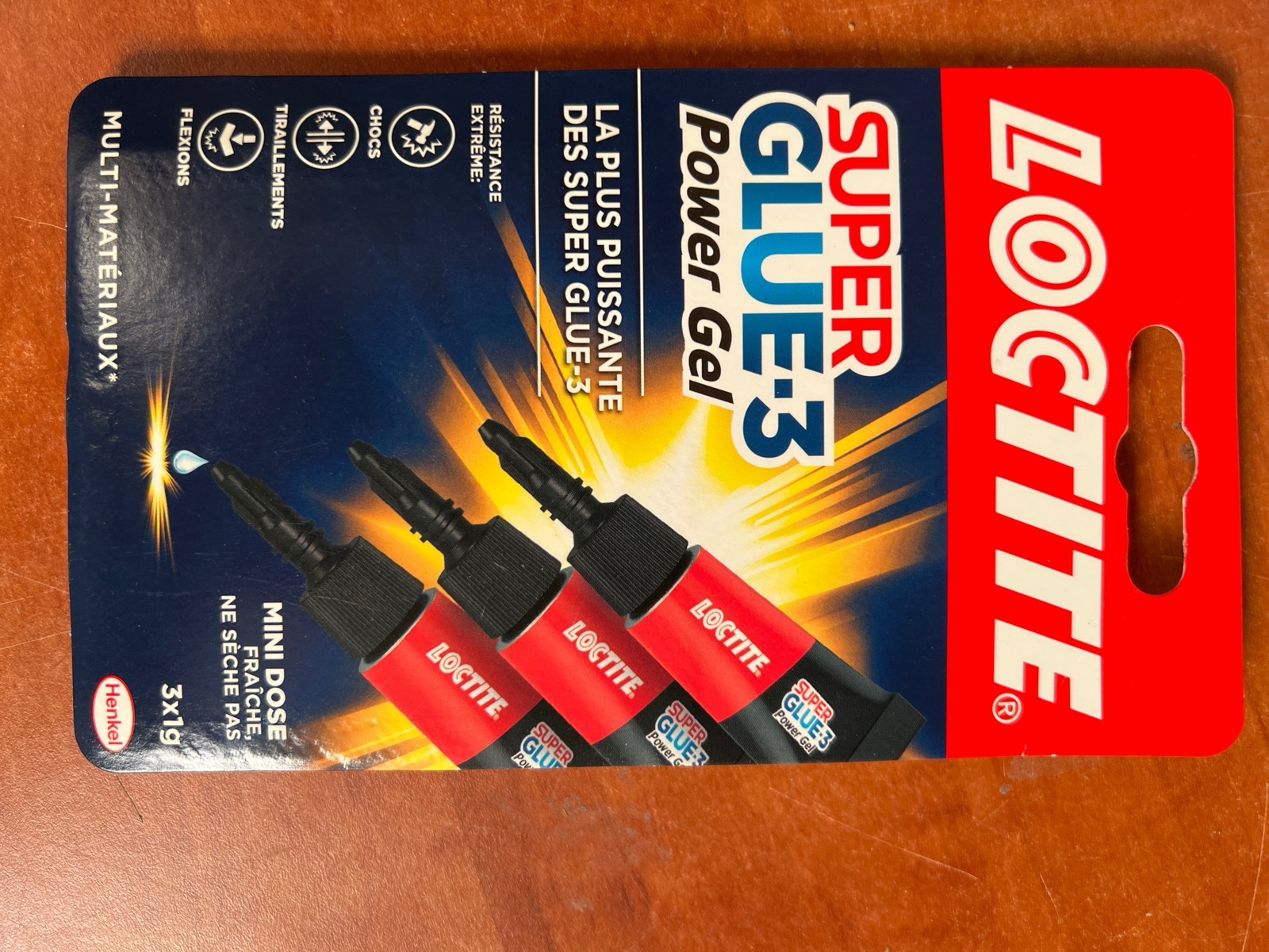 Loctite Super Glue-3 Power Gel Mini Dose 3 x 1 g