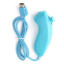Nunchuk pour Wii - bleu