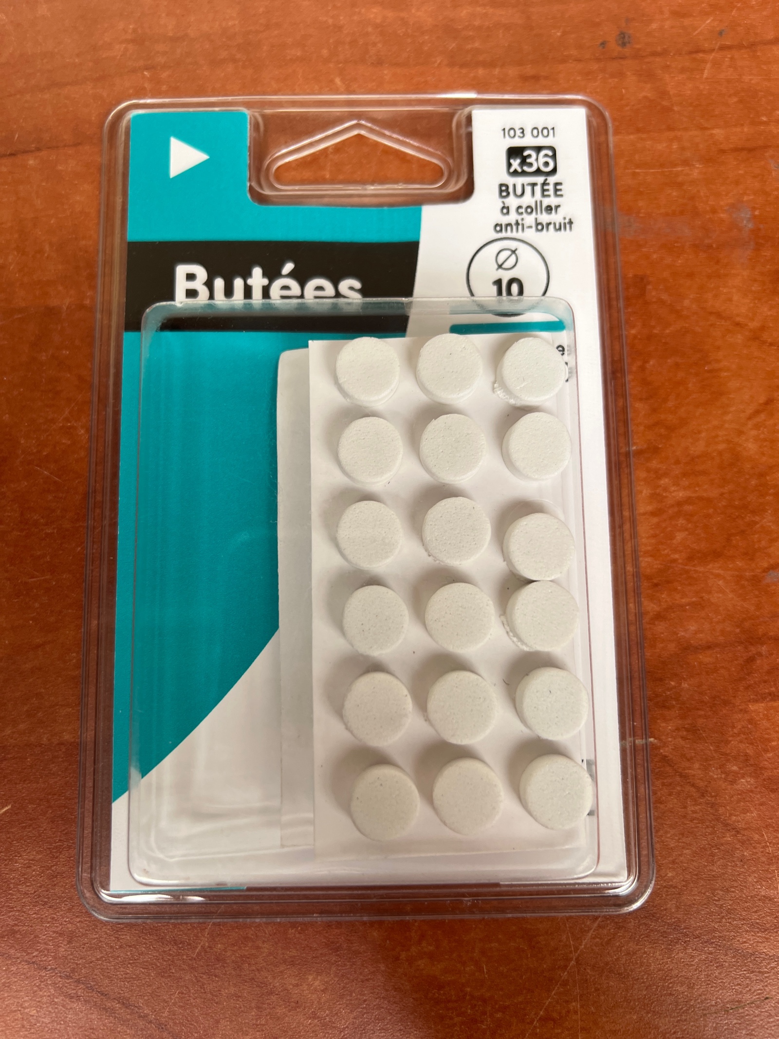 Butées autocollantes anti-bruit Ø10 (x36)