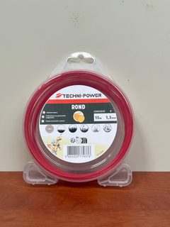 TECHNI-POWER fil nylon rond 1,3 mm x 15 m