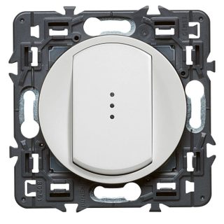 Interrupteur/Va et Vient Lumineux LEGRAND Céliane Soft 10A Blanc (Voyant Fourni)