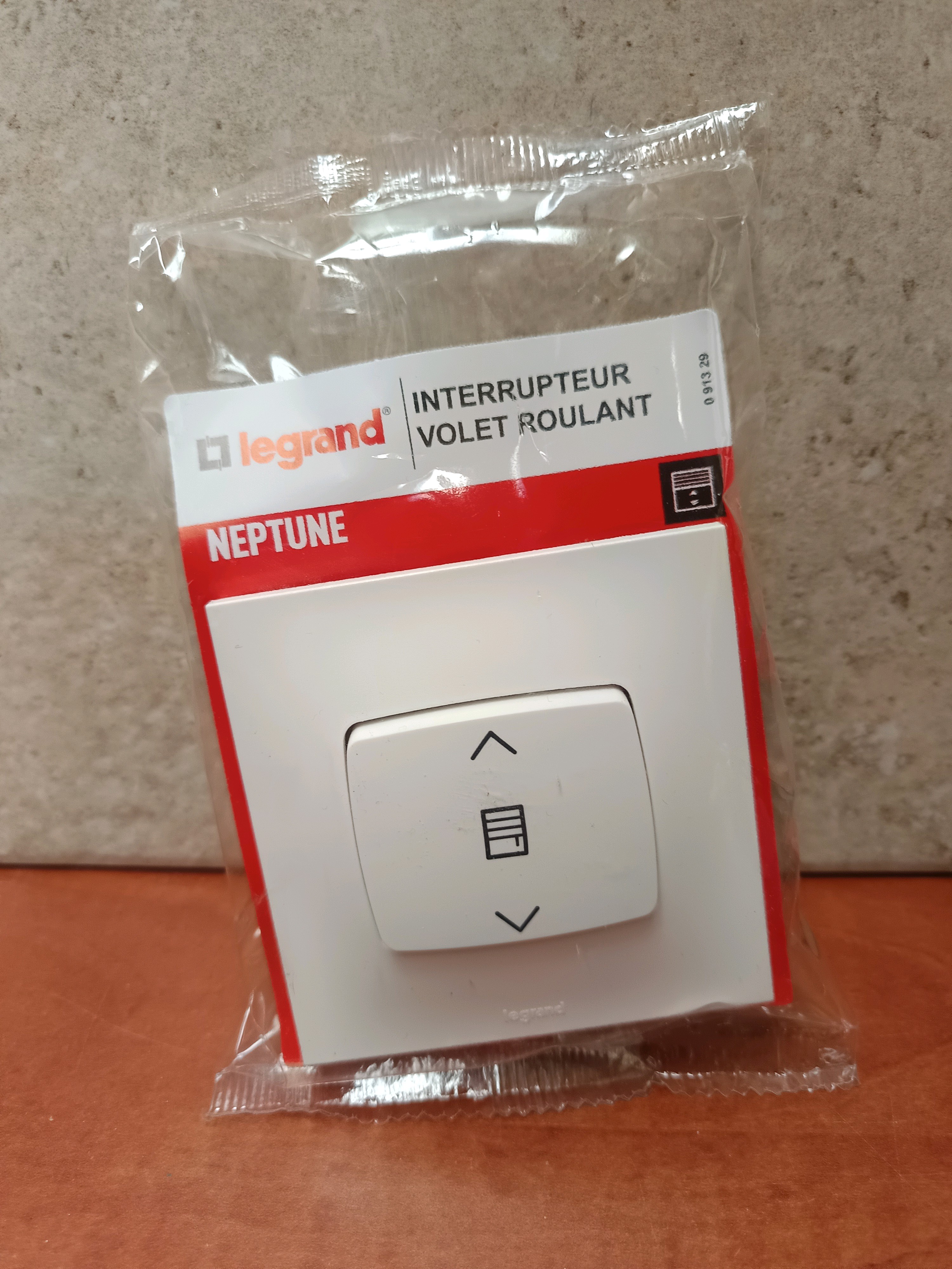 Interrupteur volet roulant Neptune - blanc LEGRAND