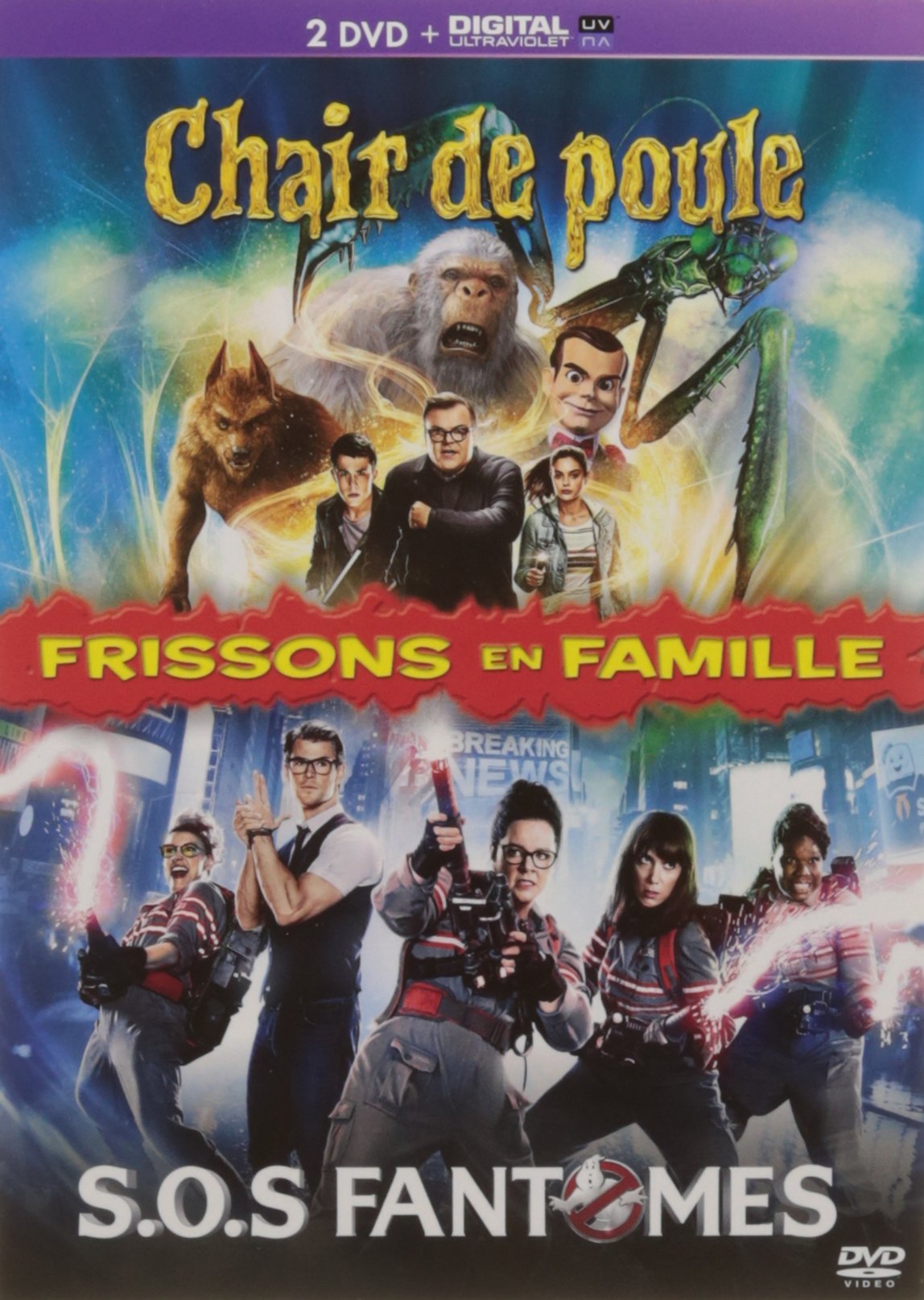 Frissons En Famille - Coffret : Chair De Poule + S.O.S Fantômes - Dvd + Copie Digitale