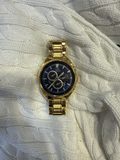 Montre Festina F20267/2 chronographe cadran bleu bracelet métal doré — photo 1