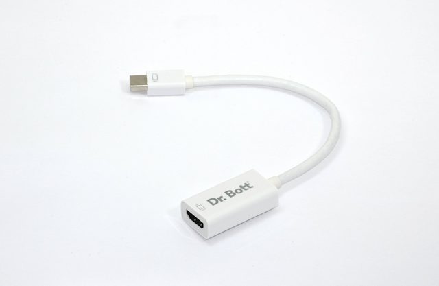Dr. Bott Adaptateur Mini DisplayPort vers HDMI Pro pour Ordinateur portable Blanc