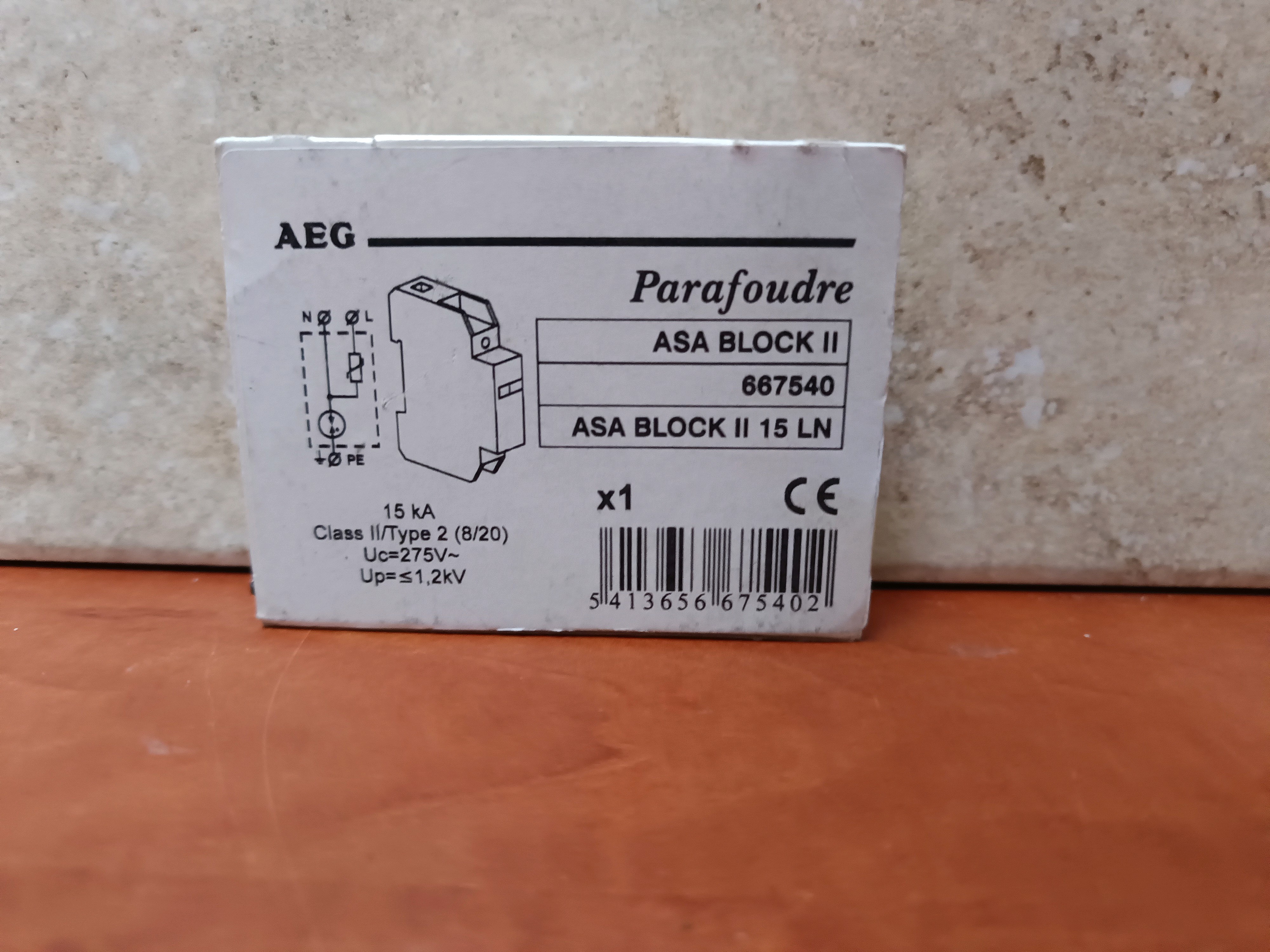 AEG Parafoudre ASA BLOCK II 15 LN (667540)