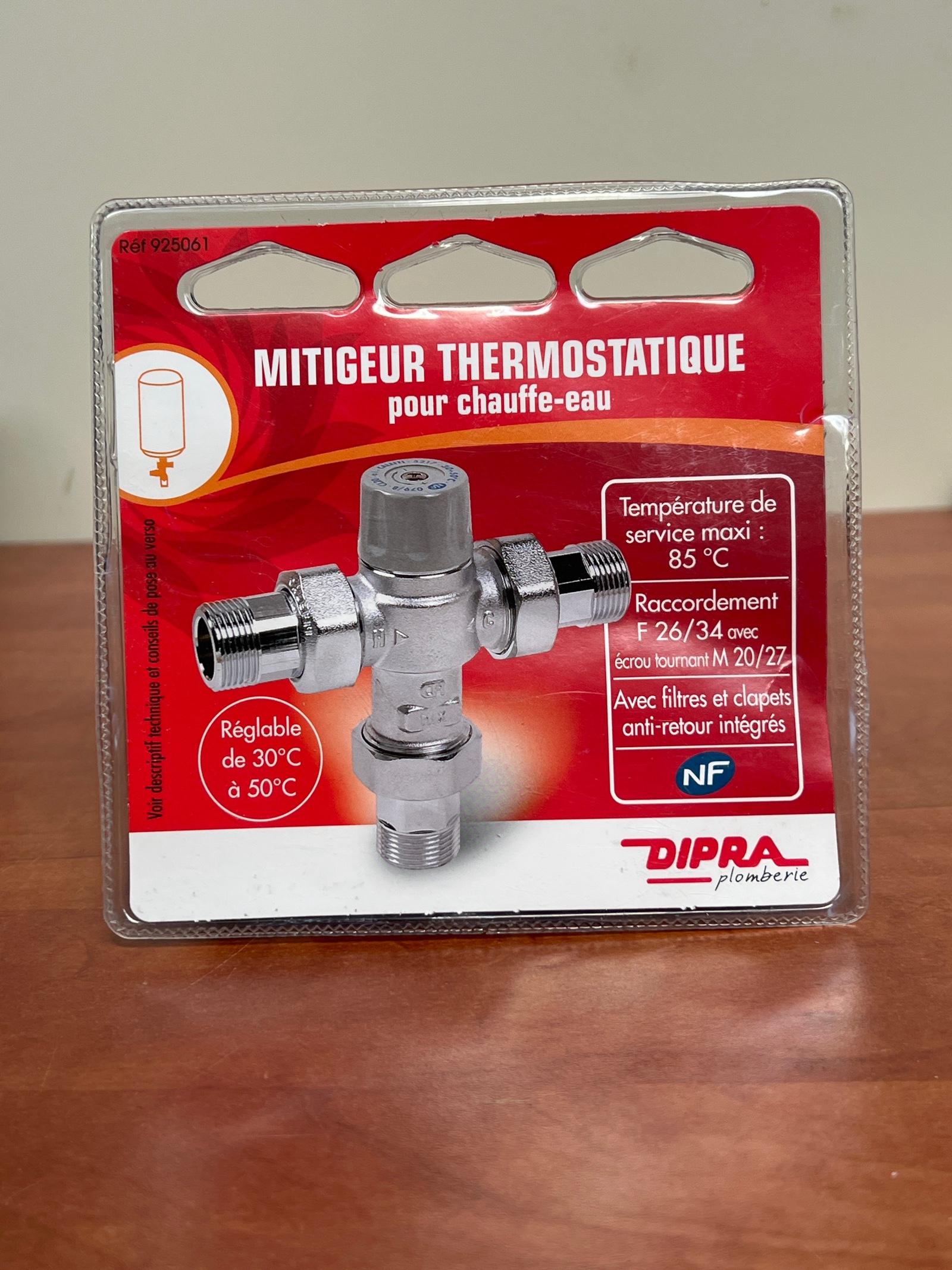 DIPRA Mitigeur thermostatique pour chauffe-eau réf 922601