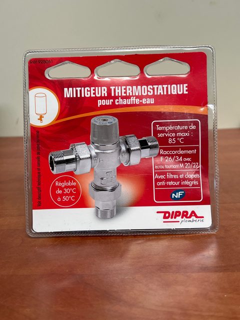 DIPRA Mitigeur thermostatique pour chauffe-eau réf 922601
