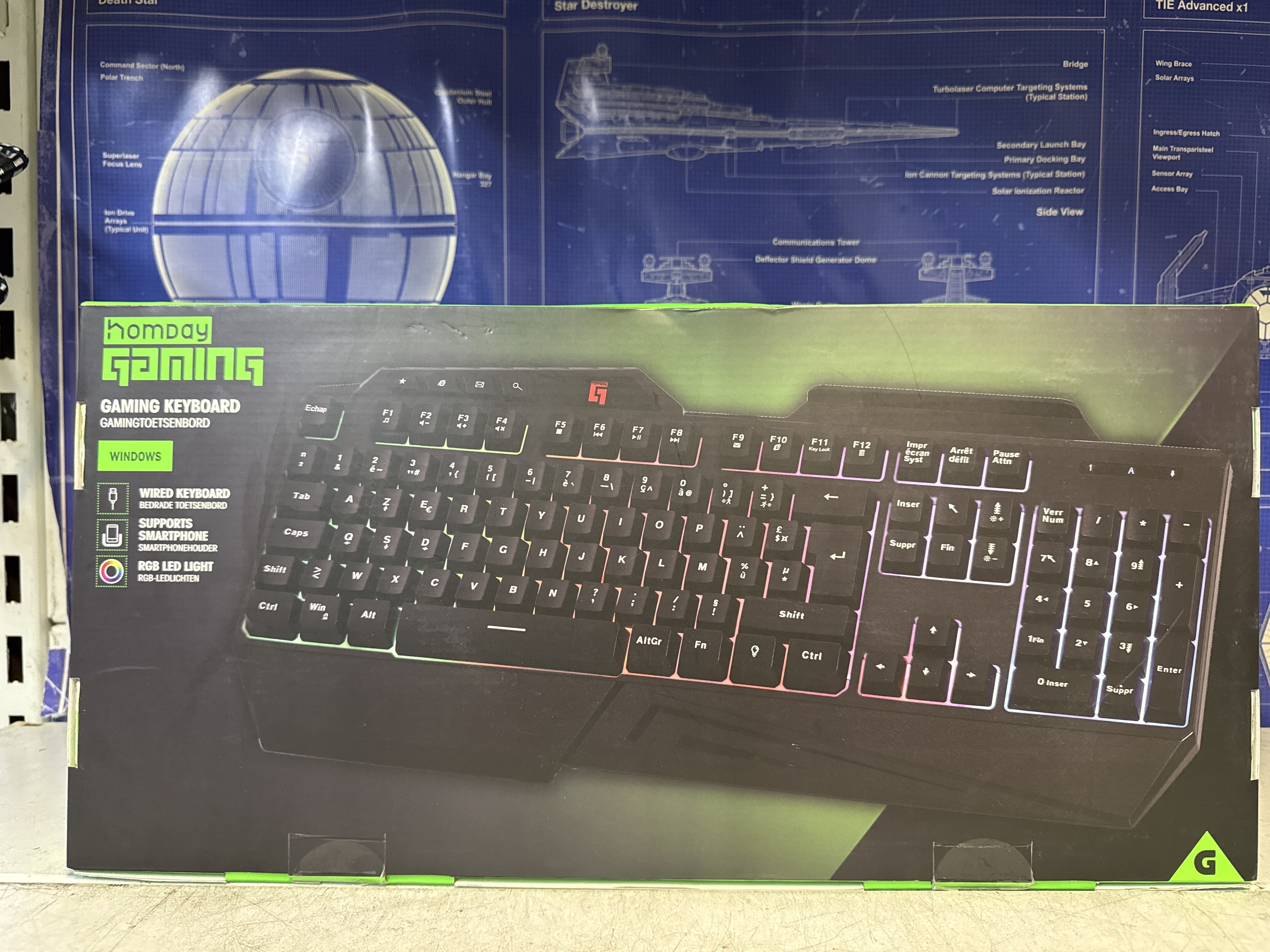 Clavier gaming Hombay filaire RGB (Windows)