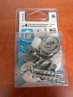 Vynex 4 assemblages excentriques Ø25 mm pour panneaux bois