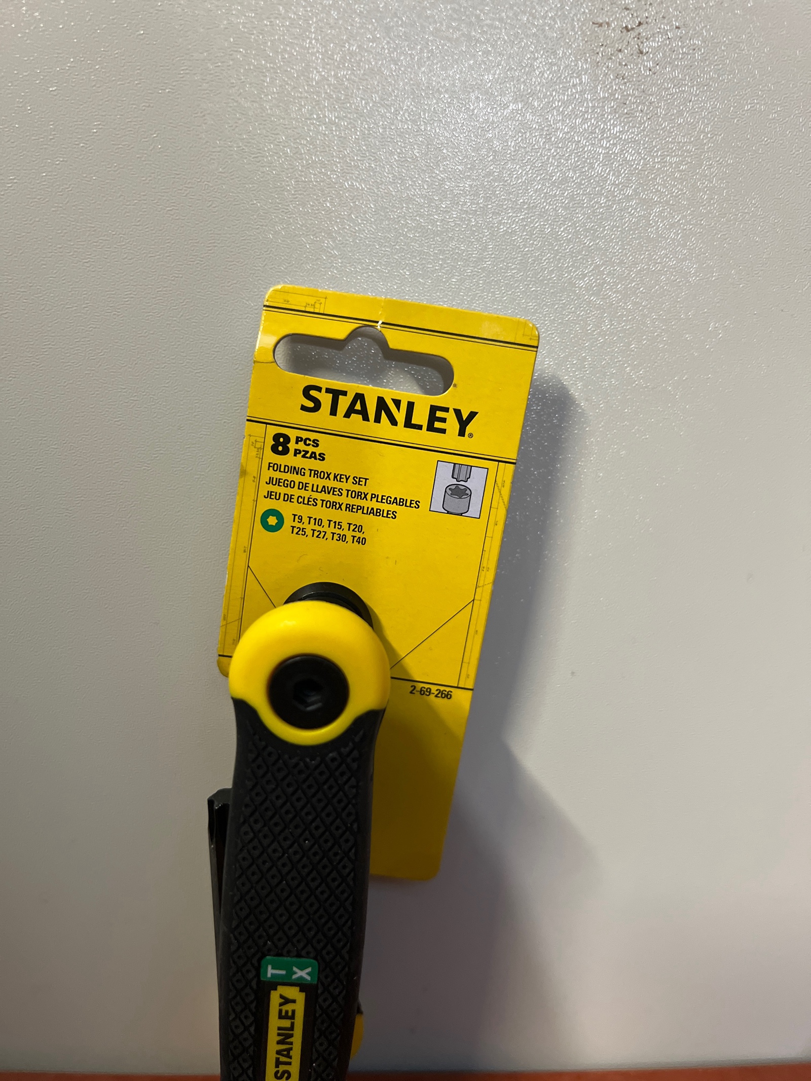 Stanley jeu de clés Torx pliantes 8 pièces (T9 à T40)