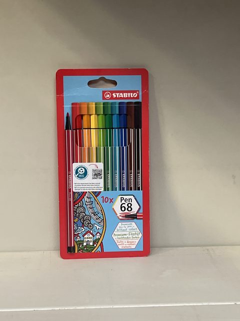 Stabilo Pen 68 - pochette de 10 feutres