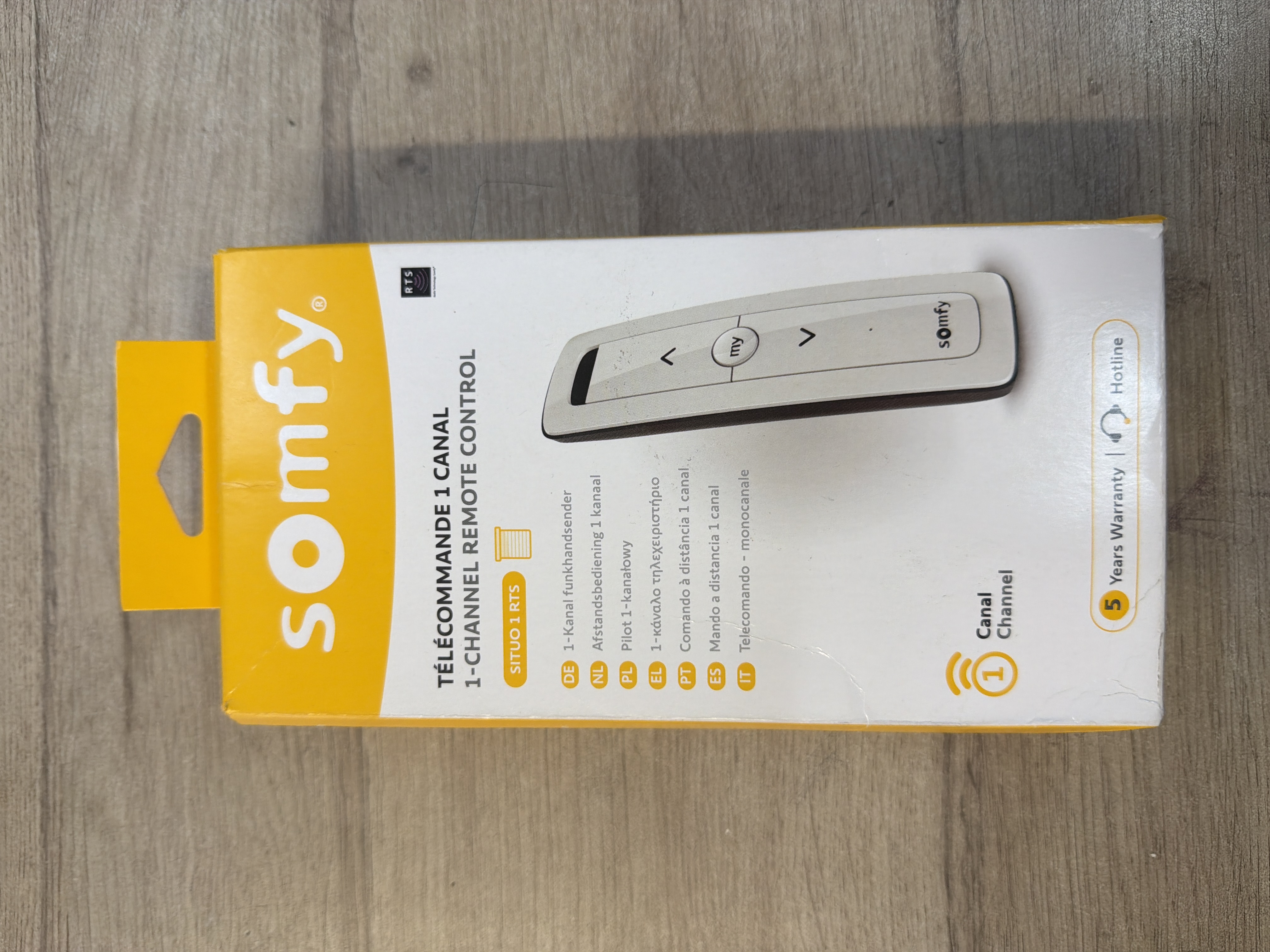 Somfy Situo 1 RTS Pure – Télécommande 1 canal