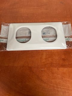 Schneider Electric Ovalis plaque 2 postes horizontale 71 mm blanc