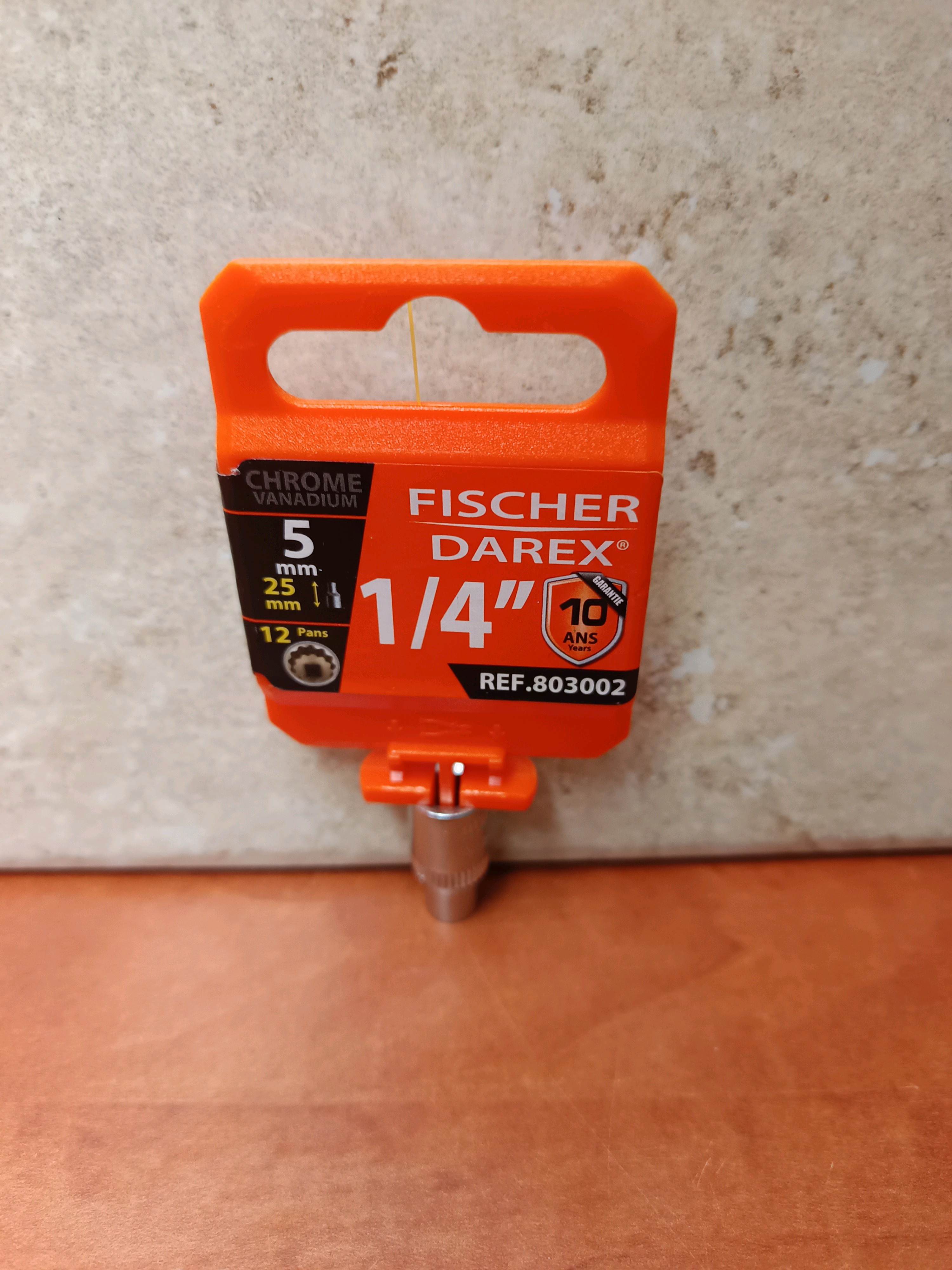 Fischer Darex Douille 1/4" 5 mm 12 pans - 25 mm (Ref. 803002)