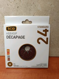 Disque abrasif SCID Décapage Standard 24, 125 mm (alésage étoilé 22 mm)