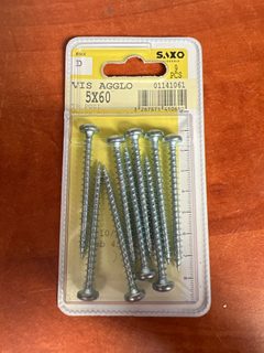 SAXO Vis agglo 5x60 (lot de 9)