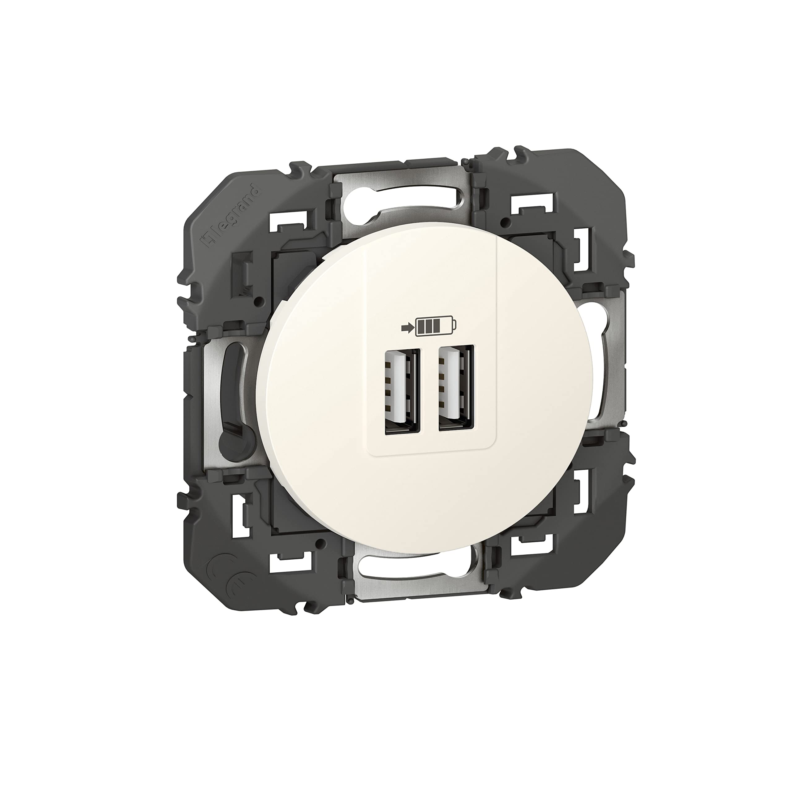 Double prise USB Dooxie - blanc LEGRAND