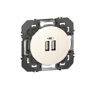 Double prise USB Dooxie - blanc LEGRAND