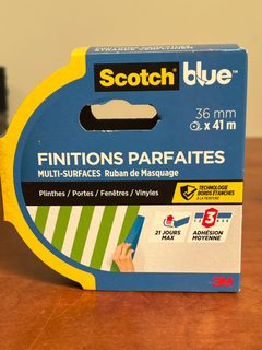 Scotch blue Finitions Parfaites Multi-Surfaces - Ruban de masquage 36 mm x 41 m (3M)