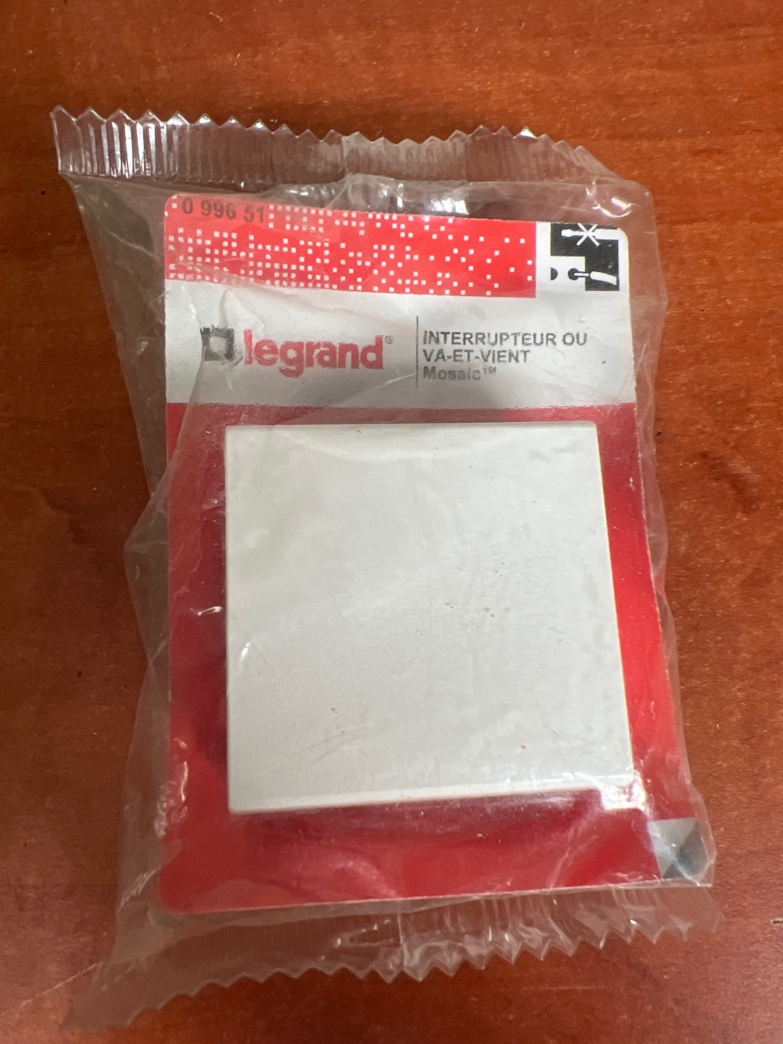 Legrand Mosaic interrupteur va-et-vient blanc