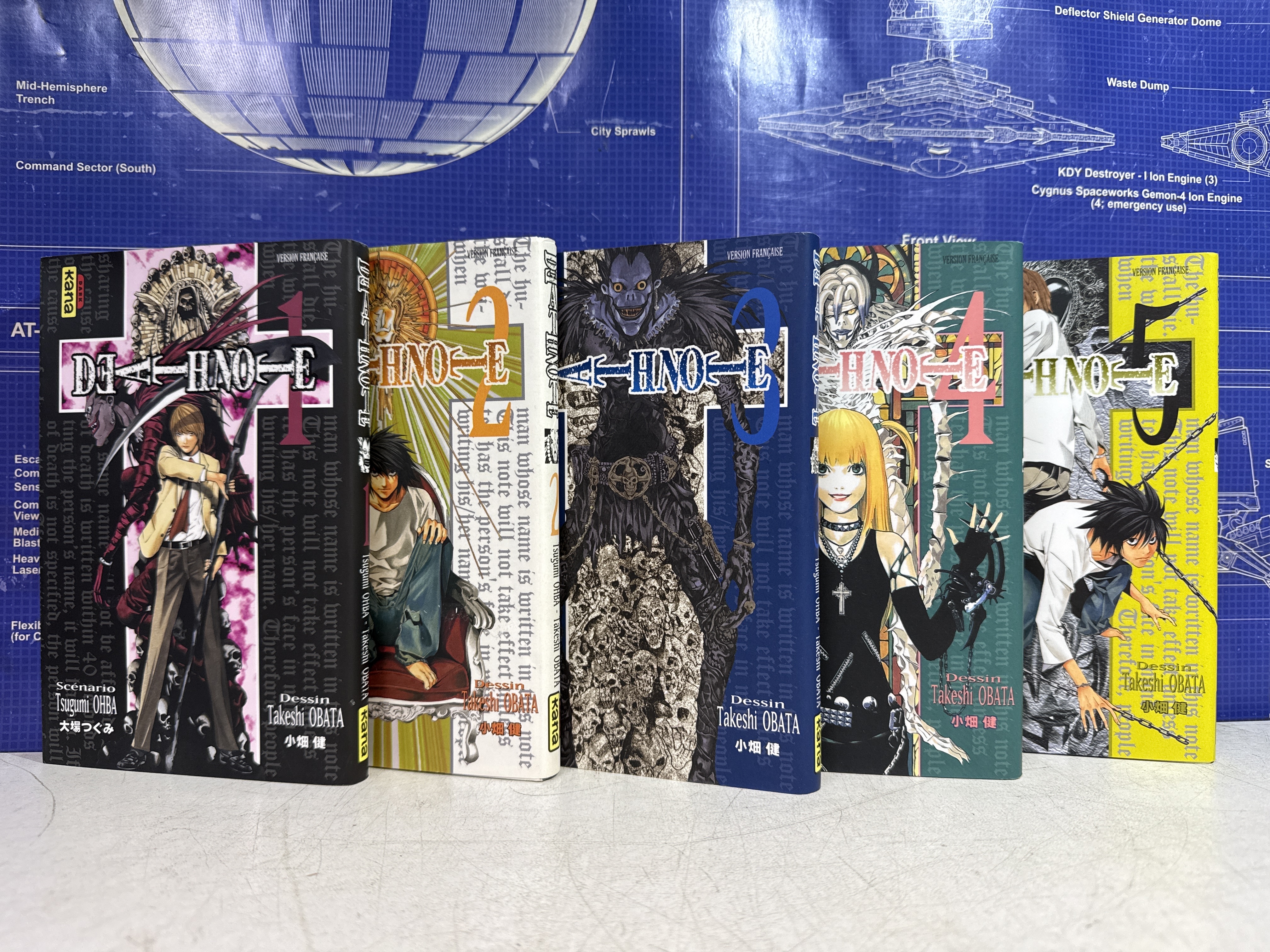Lot mangas Death Note tomes 1 à 5 – édition Kana — photo 2