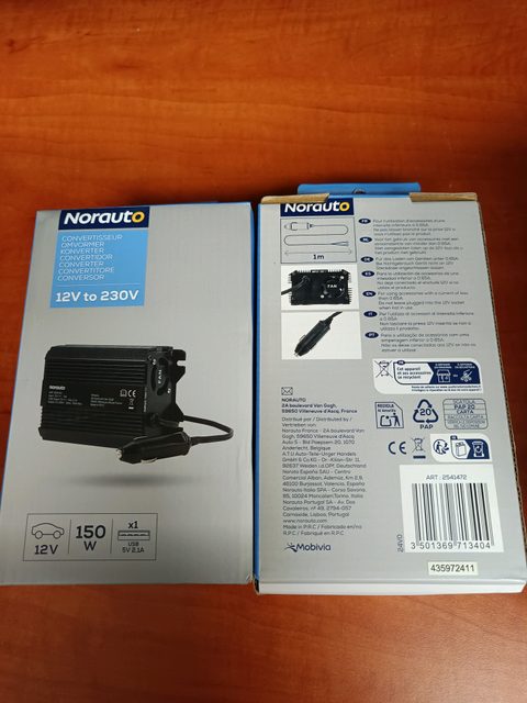 Norauto convertisseur 12V vers 230V 150 W